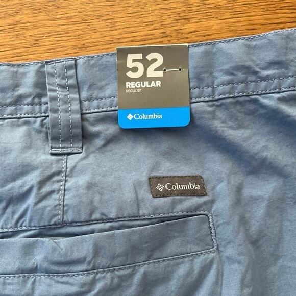 NWT Columbia Washed Out Blue Classic Flat Front Shorts Size 52 Casual Resort - Picture 4 of 5